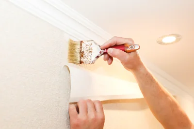 Pose de papier peint à Macornay — revêtements muraux et toiles de verre